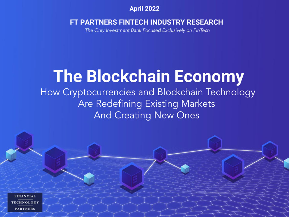 The Blockchain Economy report cover
