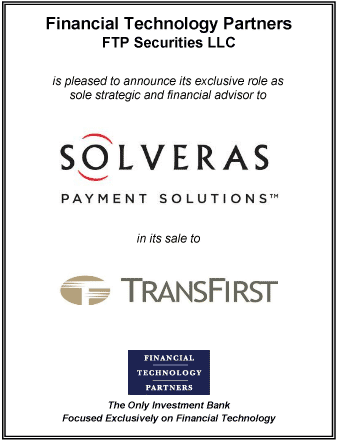 FT Partners Advises Solveras on its Sale to TransFirst