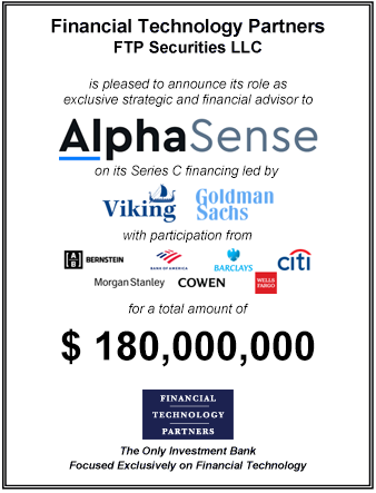 FT Partners Advises AlphaSense on its $180,000,000 Series C Financing