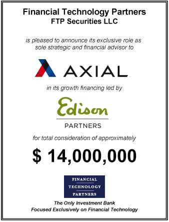 FT Partners Advises Axial on its $14,000,000 Growth Financing Round