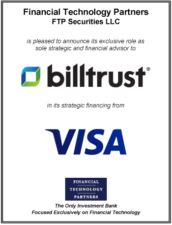 FT Partners advises Billtrust on its strategic financing from Visa
