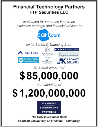 FT Partners Advises Cart.com on its $85,000,000 Series C Financing