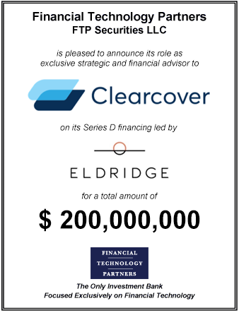 FT Partners Advises Clearcover on its $200,000,000 Series D Financing Led by Eldridge