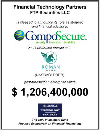 FT Partners Advises CompoSecure on its $1,206,400,000 SPAC Merger with Roman DBDR
