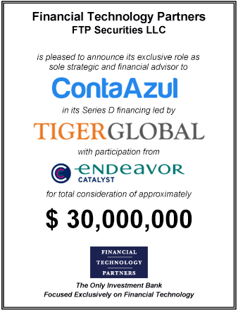 FT Partners Advises ContaAzul on its $30,000,000 Financing Led by Tiger Global
