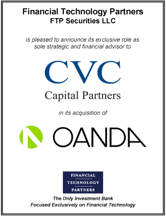 FT Partners Advises CVC on its Acquisition of OANDA