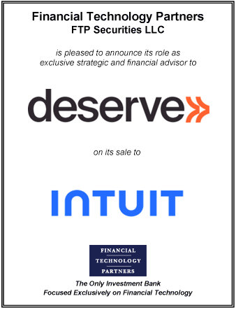 FT Partners Advises Deserve on its Sale to Intuit