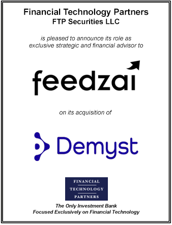 FT Partners Advises Feedzai on its Acquisition of Demyst