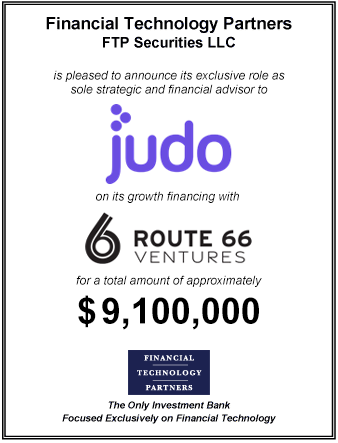 FT Partners Advises Judo on its Growth Financing led by Route Sixty-Six Ventures