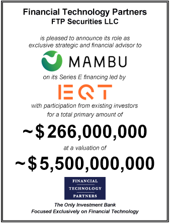 FT Partners Advises Mambu on its $266,000,000 Series E Financing