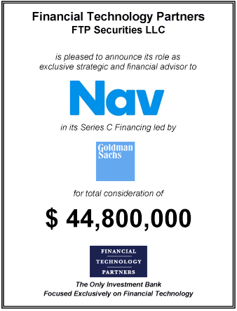 FT Partners Advises Nav on its $44,800,000 Series C Financing