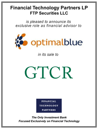 FT Partners Advises Optimal Blue in its Sale to GTCR