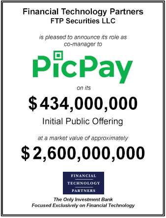 FT Partners Served as Co-Manager to PicPay (NASDAQ:PICS) on its IPO