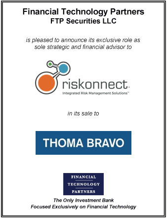 FT Partners Advises Riskonnect on its Sale to Thoma Bravo