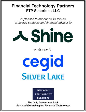 FT Partners Served as Financial Advisor to Shine on its Sale to Cegid