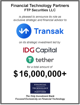 FT Partners Served as Financial Advisor to Transak on its $16,000,000 Strategic Financing