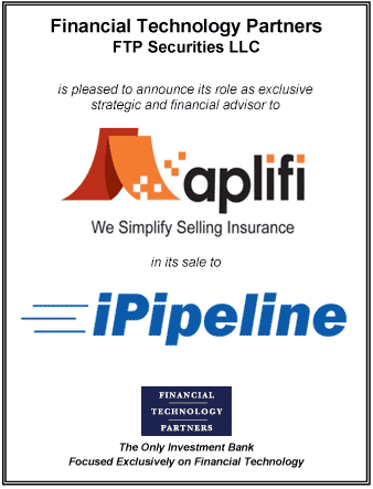 FT Partners Advises Aplifi on its Strategic Sale to iPipeline