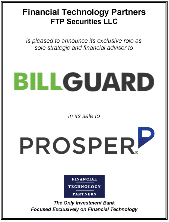 FT Partners Advises BillGuard on its Sale to Prosper