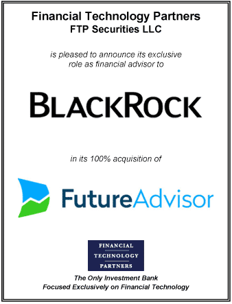 FT Partners Advises BlackRock in its Acquisition of FutureAdvisor