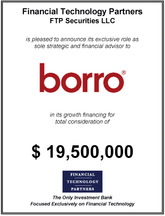 FT Partners Advises Borro on its Growth Financing